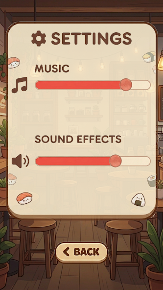 Sushi Pinz settings screenshot